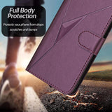 For-vivo-V50-Triangle-Pattern-Buckle-Clasp-Leather-Phone-Case(Dark-Purple)