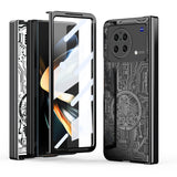 For-vivo-X-Fold-Mechanical-Legend-Integrated-Electroplating-All-inclusive-Phone-Case(Black)