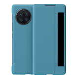 For-vivo-X-Fold-Window-View-Leather-Folding-Phone-Case(Blue)