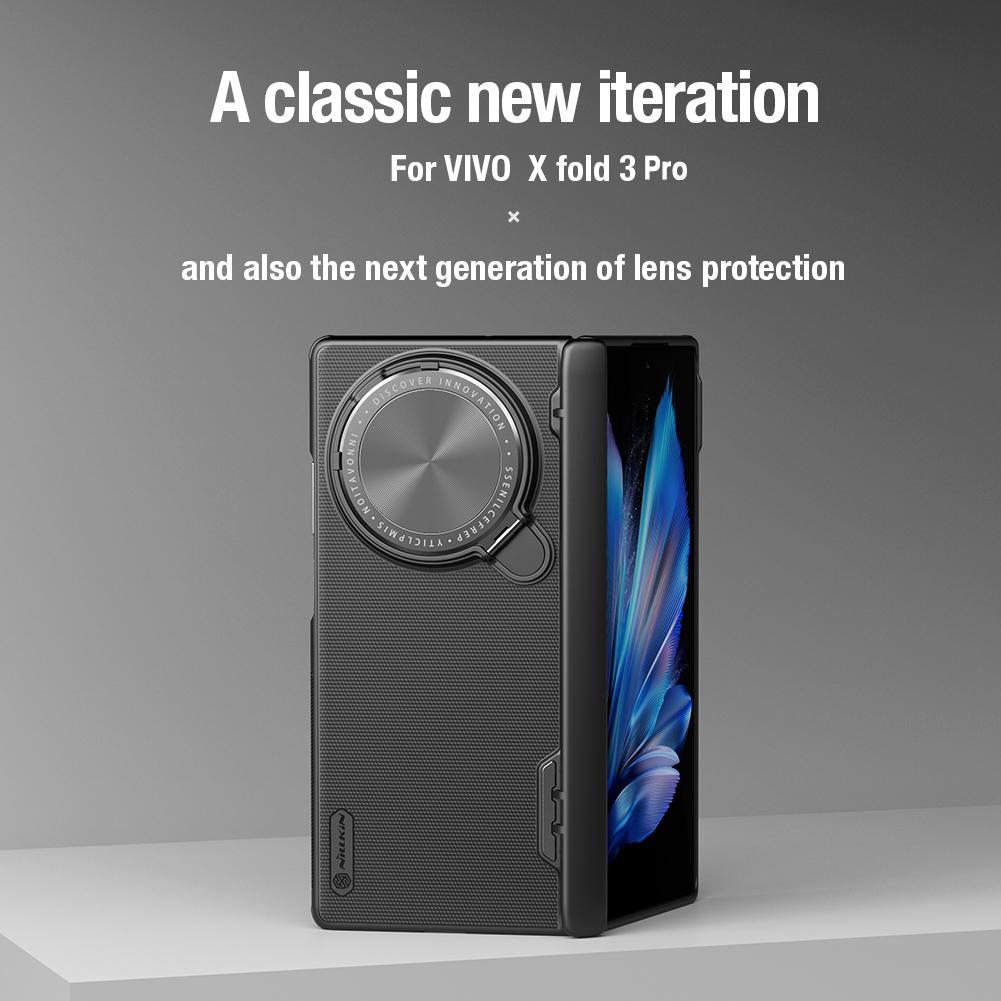 For-vivo-X-Fold3-Pro-NILLKIN-Frosted-Shield-Prop-Magnetic-Phone-Case(Black)