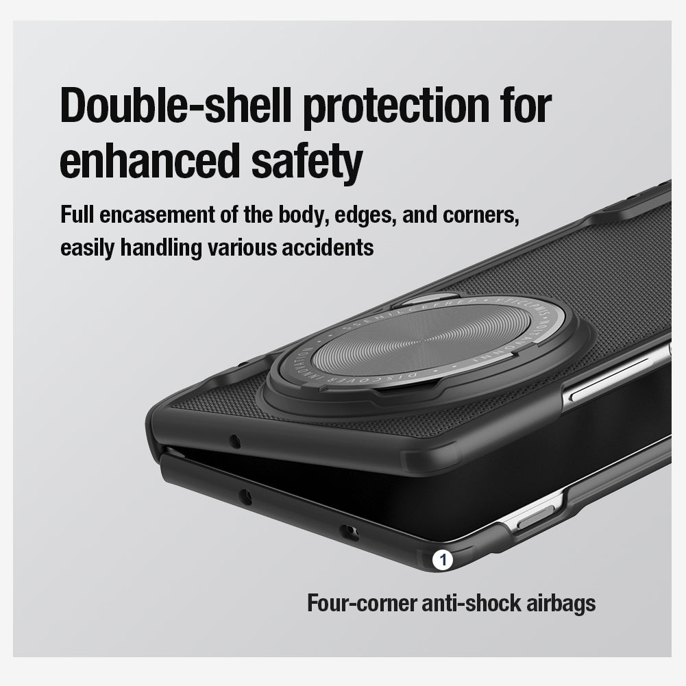 For-vivo-X-Fold3-Pro-NILLKIN-Frosted-Shield-Prop-Magnetic-Phone-Case(Black)