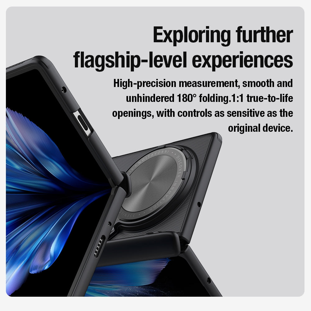 For-vivo-X-Fold3-Pro-NILLKIN-Frosted-Shield-Prop-Magnetic-Phone-Case(Black)