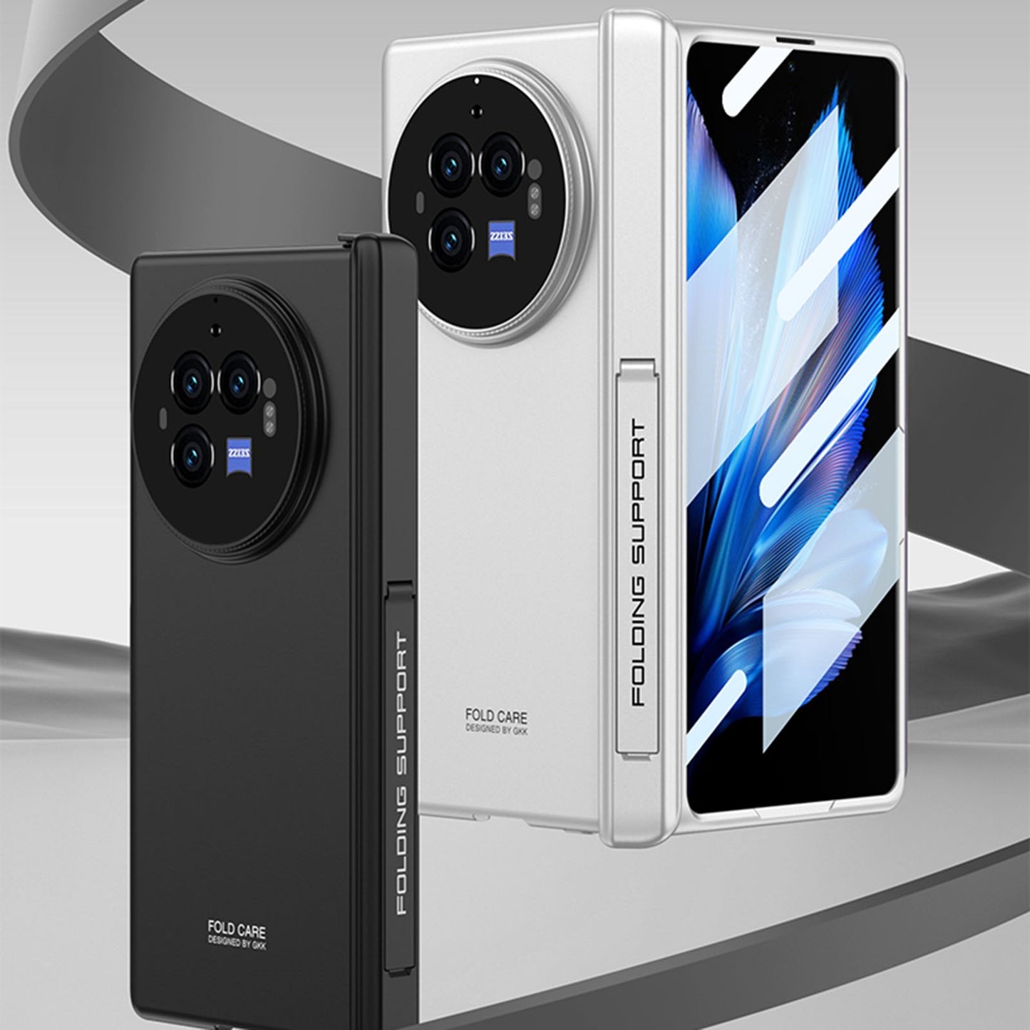 For-vivo-X-Fold3-Pro-GKK-Integrated-Magnetic-Folding-Hinge-All-inclusive-Phone-Case(Black)