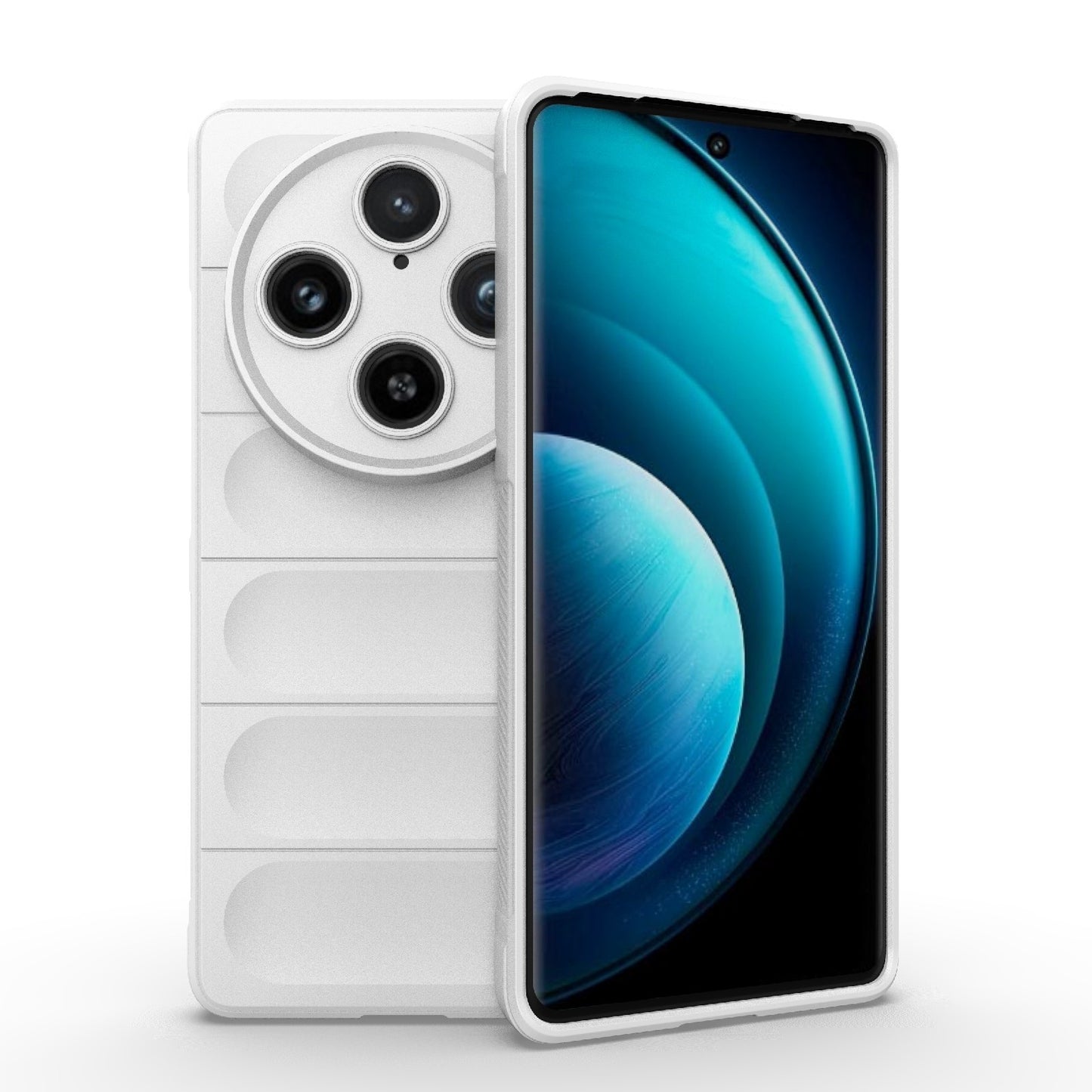 For-vivo-X100-Pro-5G-Magic-Shield-TPU-+-Flannel-Phone-Case(White)