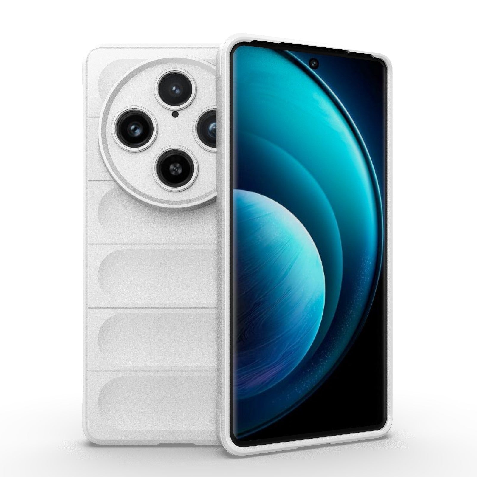For-vivo-X100-Pro-5G-Magic-Shield-TPU-+-Flannel-Phone-Case(White)
