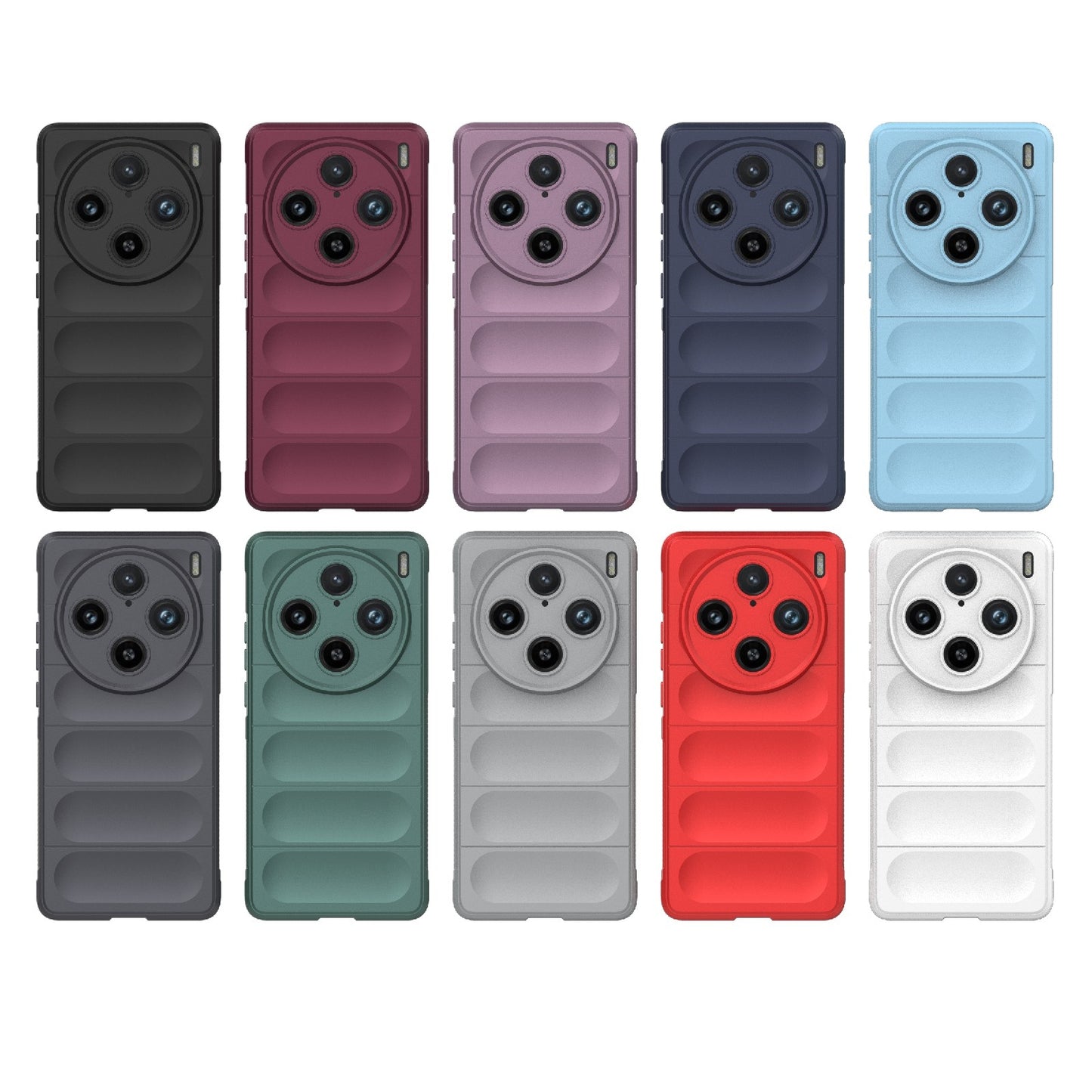 For-vivo-X100-Pro-5G-Magic-Shield-TPU-+-Flannel-Phone-Case(White)