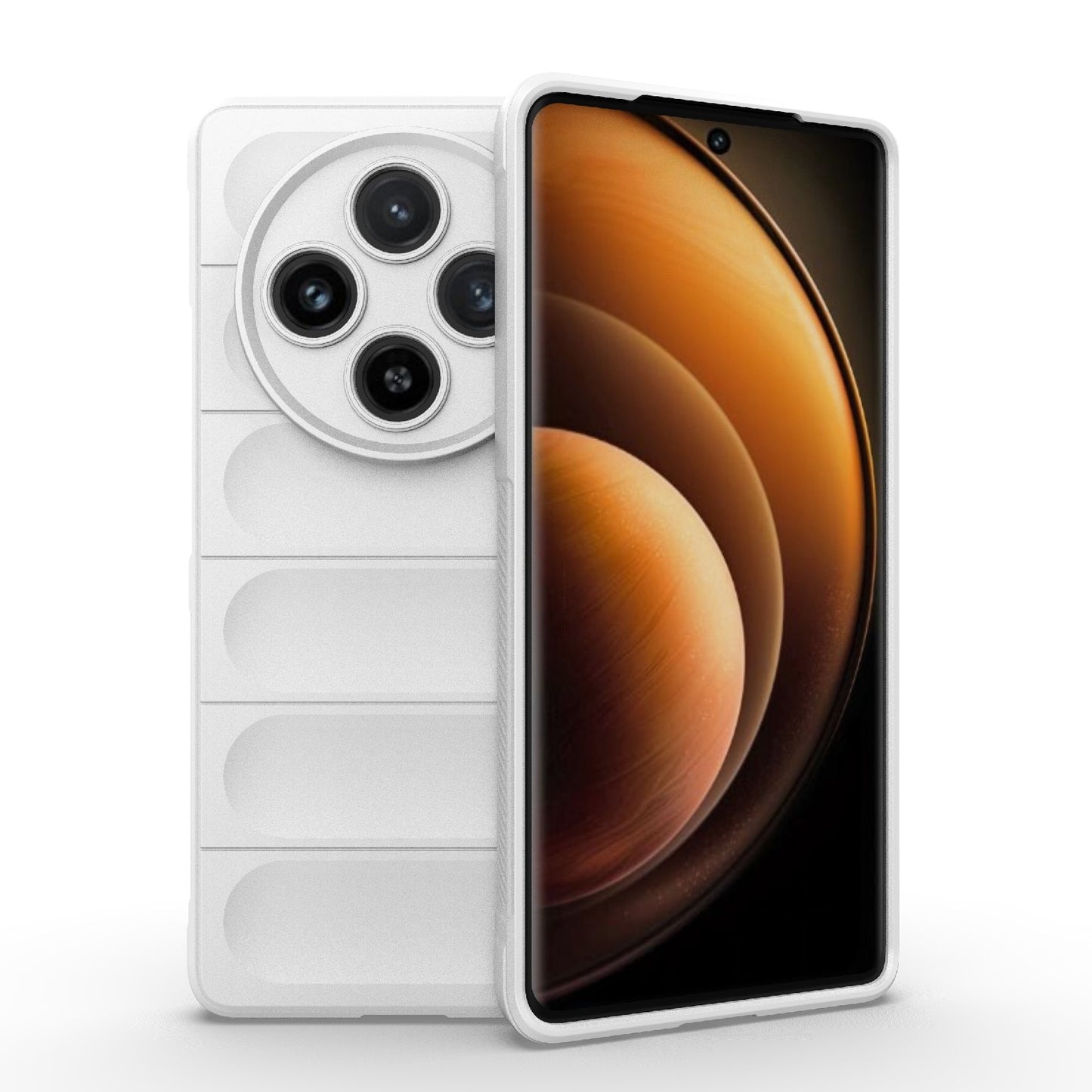 For-vivo-X100-5G-Magic-Shield-TPU-+-Flannel-Phone-Case(White)