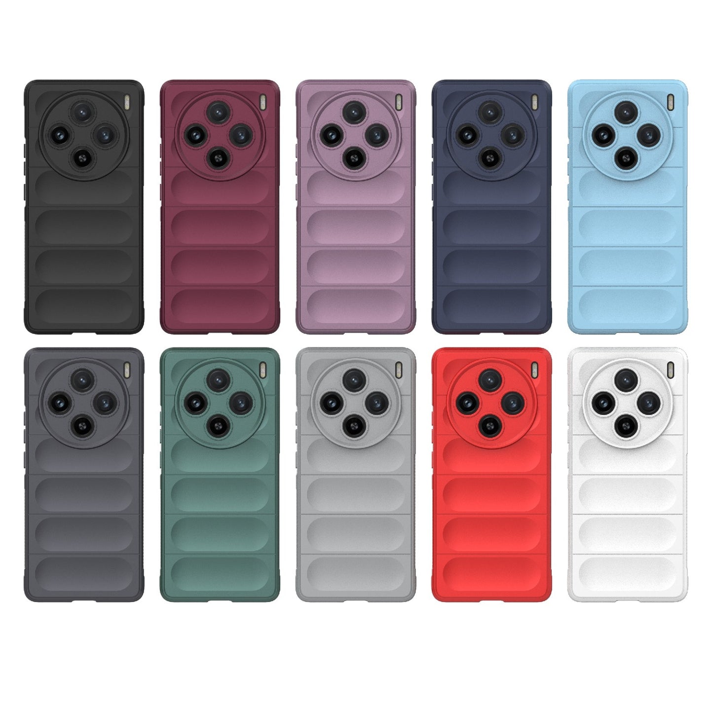 For-vivo-X100-5G-Magic-Shield-TPU-+-Flannel-Phone-Case(White)