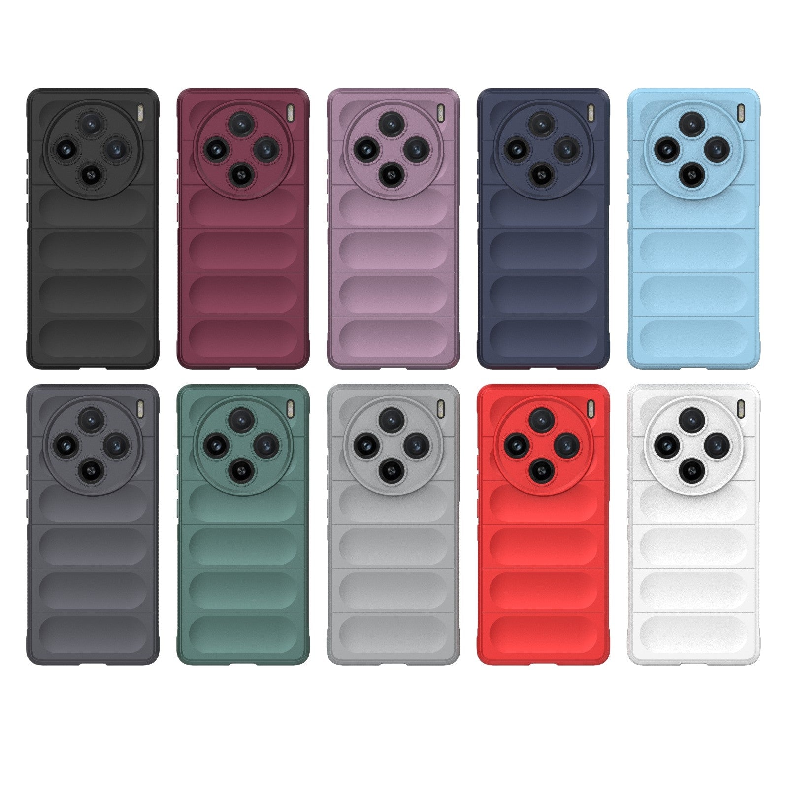 For-vivo-X100-5G-Magic-Shield-TPU-+-Flannel-Phone-Case(White)
