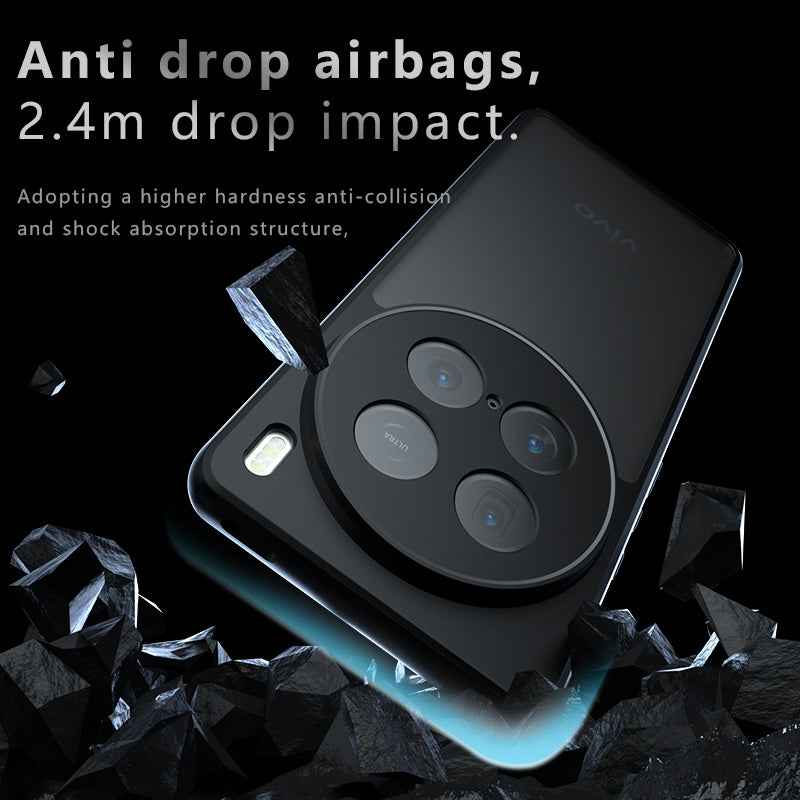 For vivo X100 Ultra Armor Precise Hole PC Hybrid TPU Phone Case(Frosted Black)