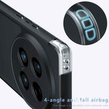 For vivo X100 Ultra Armor Precise Hole PC Hybrid TPU Phone Case(Frosted Black)