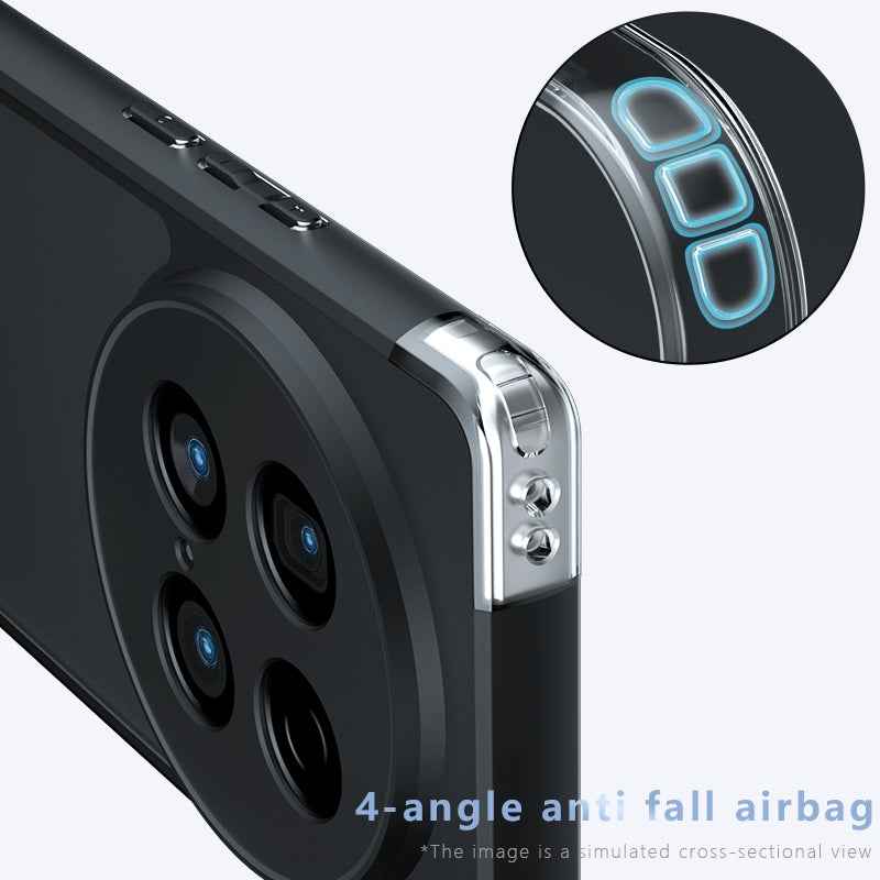 For vivo X100 Ultra Armor Precise Hole PC Hybrid TPU Phone Case(Frosted Black)