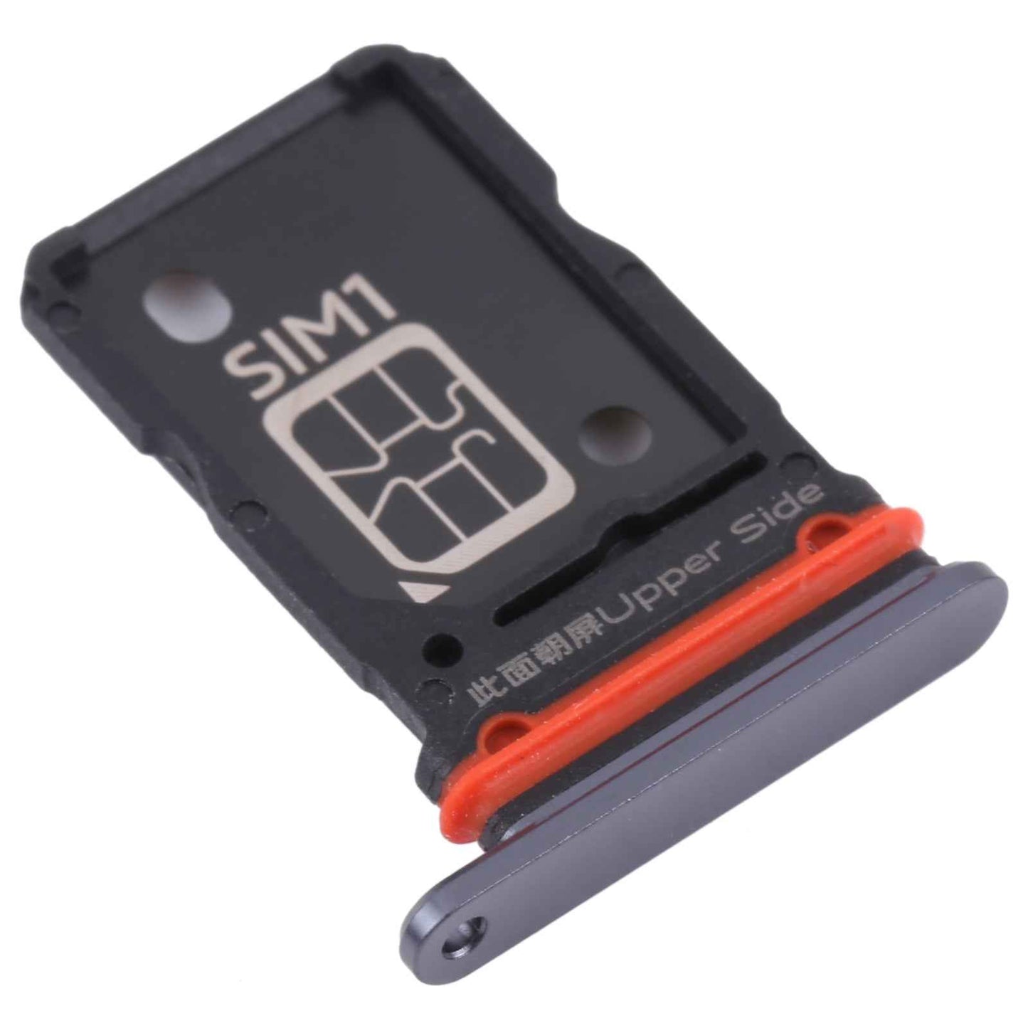 For-vivo-X60-Pro-/-X60-V2045-V2046-SIM-Card-Tray-+-SIM-Card-Tray-(Black)