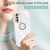 For-vivo-X80-XINLI-Straight-Edge-6D-Electroplate-TPU-Phone-Case-with-Ring-Holder(Cherry-Purple)