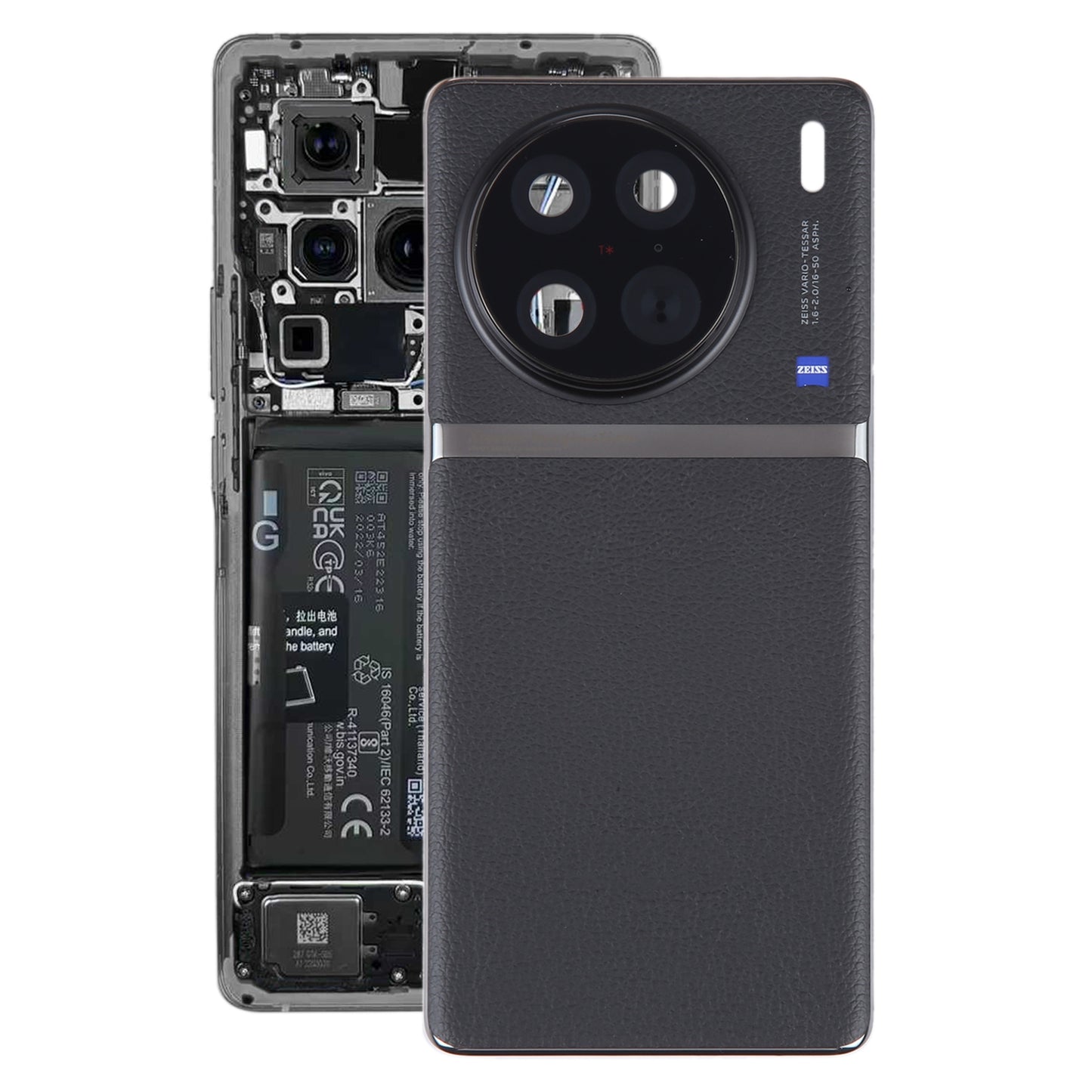 For-vivo-X90-Pro-Original-Battery-Back-Cover-with-Camera-Lens-Frame(Black)