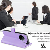 For-vivo-X90-Sheep-Texture-Cross-body-Zipper-Wallet-Leather-Phone-Case(Purple)