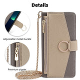 For-vivo-Y35-4G-/-Y22-/-Y22s-Crossbody-Litchi-Texture-Leather-Phone-Case(Grey)