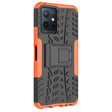 For-vivo-Y75-/-Y55-/-T1-5G-Tire-Texture-TPU-+-PC-Phone-Case-with-Holder(Orange)