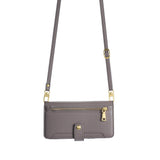 For-vivo-Y78-5G-Lite-Sheep-Texture-Cross-body-Zipper-Wallet-Leather-Phone-Case(Grey)