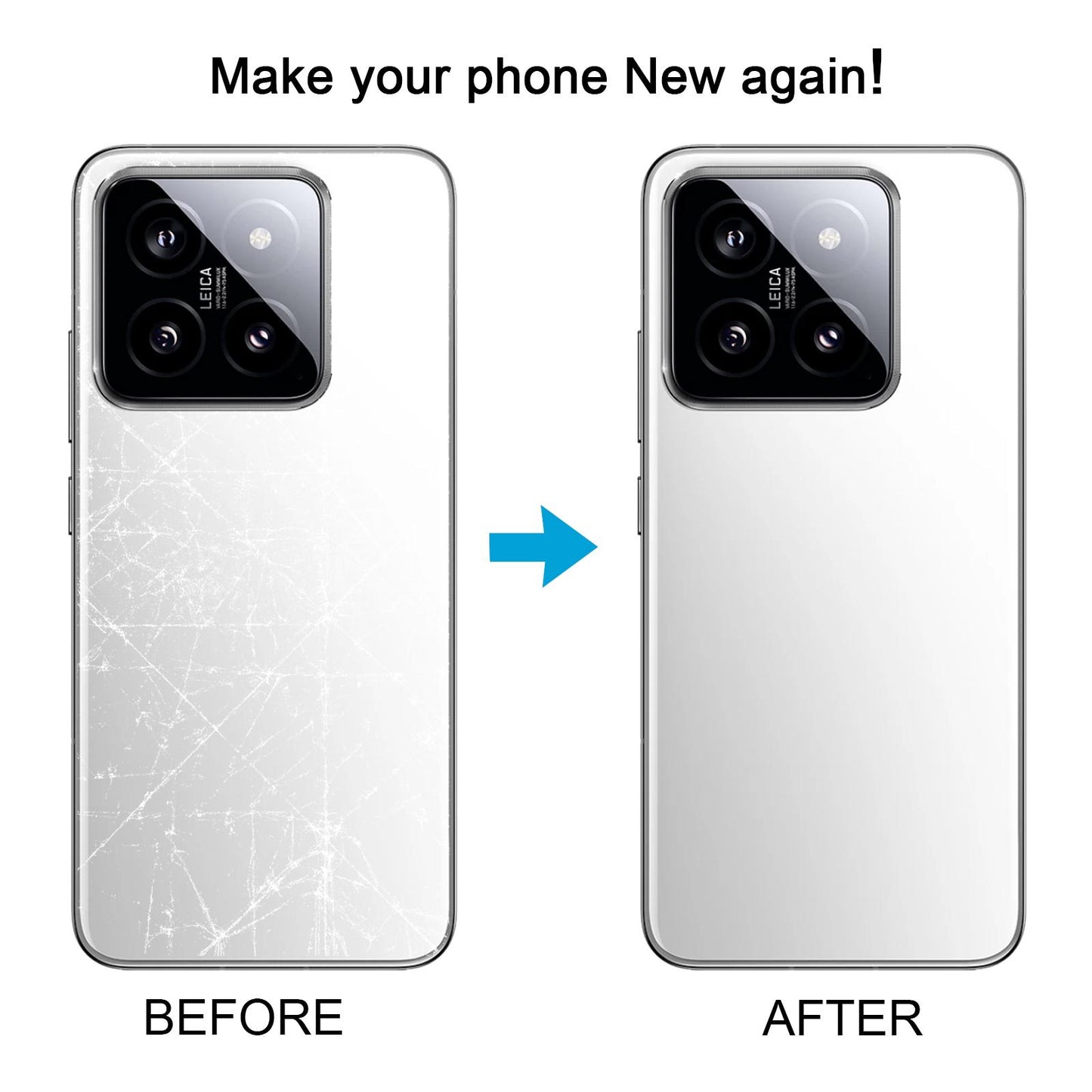 For-Xiaomi-14-OEM-Battery-Back-Cover(White)
