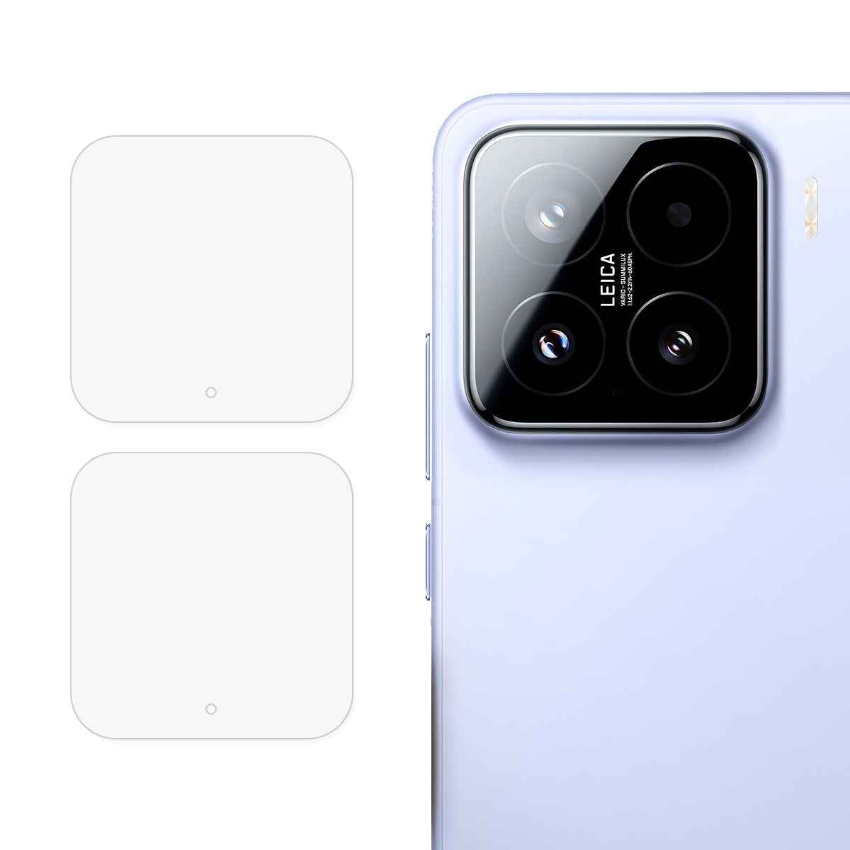 For-Xiaomi-15-2pcs-ENKAY-Hat-Prince-9H-Rear-Camera-Lens-Tempered-Glass-Film(Transparent)