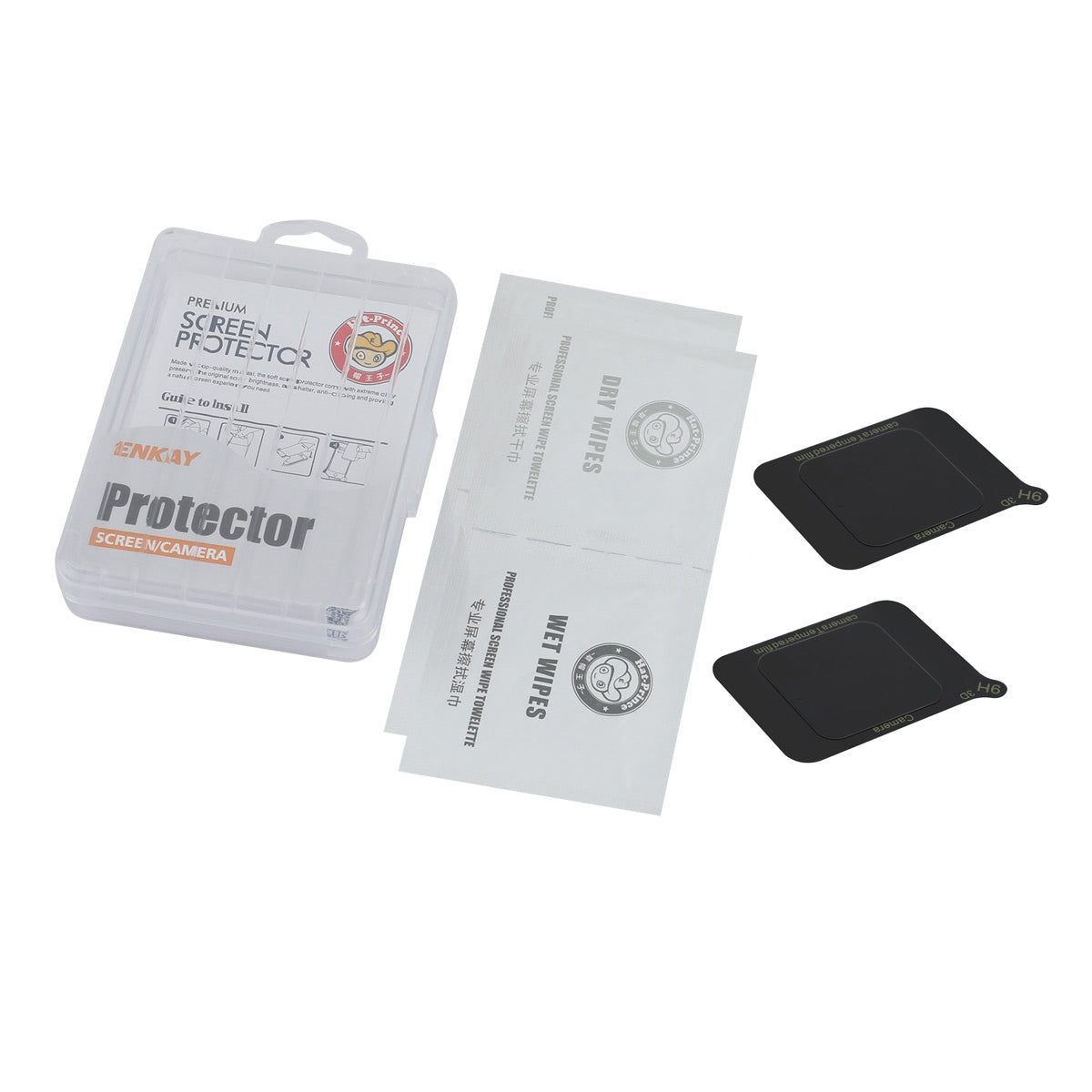 For-Xiaomi-15-2pcs-ENKAY-Hat-Prince-9H-Rear-Camera-Lens-Tempered-Glass-Film(Transparent)