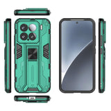 For-Xiaomi-15-5G-Supersonic-PC-+-TPU-Holder-Phone-Case(Green)