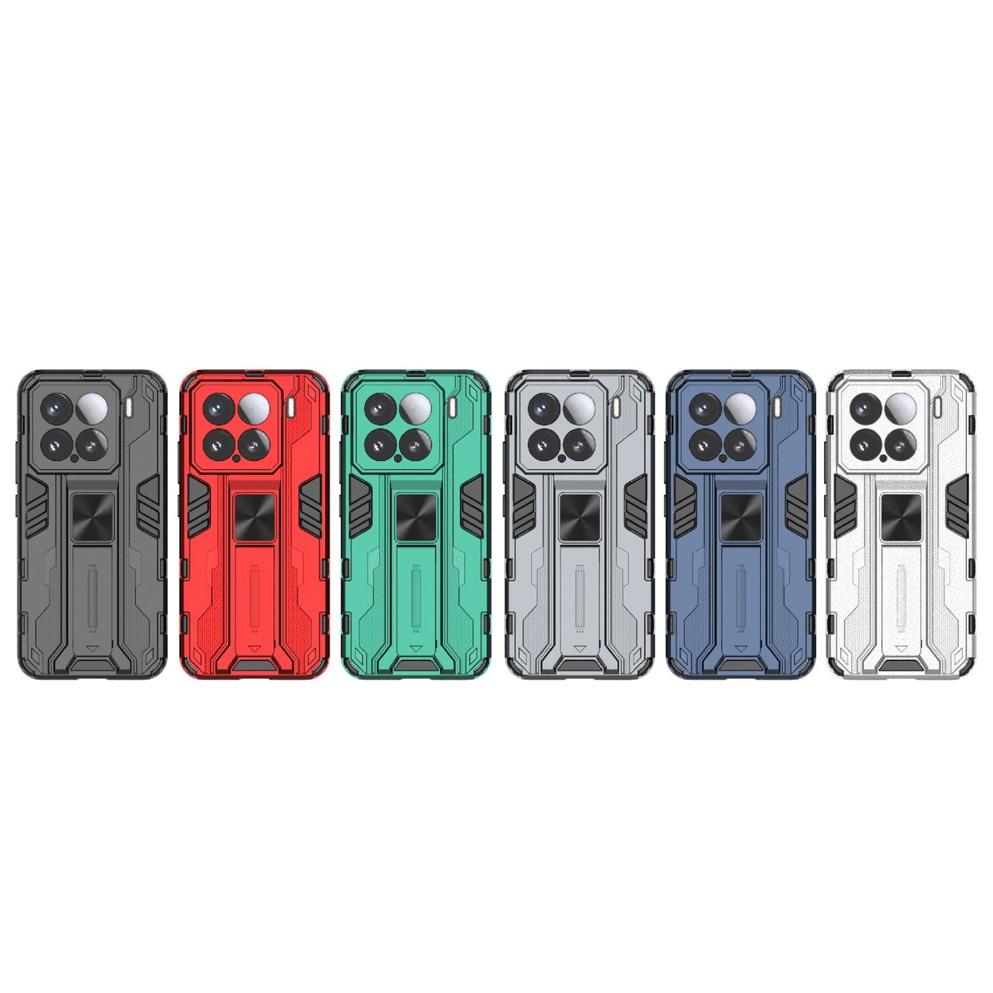 For-Xiaomi-15-5G-Supersonic-PC-+-TPU-Holder-Phone-Case(Green)