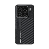 For-Xiaomi-15-ABEEL-6D-Micro-Relief-MagSafe-Magnetic-Phone-Case(Carbon-Fiber-Black)