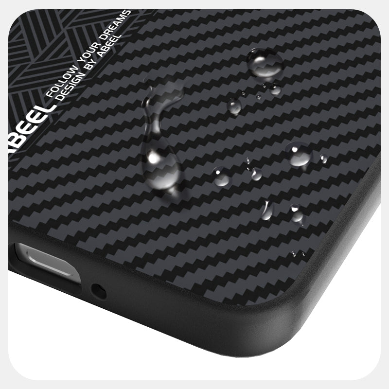 For-Xiaomi-15-ABEEL-6D-Micro-Relief-MagSafe-Magnetic-Phone-Case(Carbon-Fiber-Black)