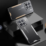 For-Xiaomi-15-Blade-Series-TPU-Hybrid-Metal-Phone-Case(Gold)
