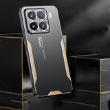 For-Xiaomi-15-Blade-Series-TPU-Hybrid-Metal-Phone-Case(Gold)