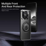 For-Xiaomi-15-Rotating-Holder-Frosted-Metal-Phone-Case(Black)