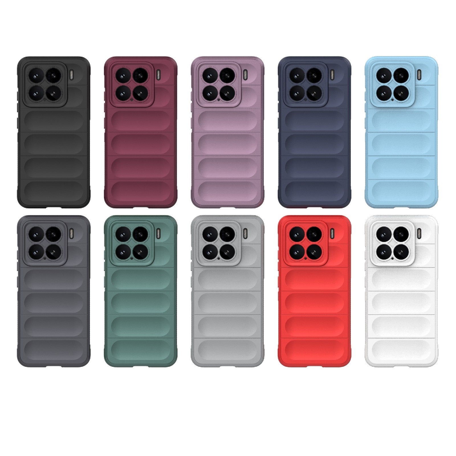 For-Xiaomi-15-5G-Magic-Shield-TPU-+-Flannel-Phone-Case(Grey)