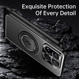 For-Xiaomi-15-Rotating-Holder-Frosted-Metal-Phone-Case(Black)