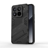 For-Xiaomi-15-Pro-5G-Punk-Armor-2-in-1-PC-+-TPU-Phone-Case-with-Holder(Black)