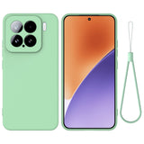 For-Xiaomi-15-Solid-Color-Liquid-Silicone-Dropproof-Full-Coverage-Phone-Case(Green)