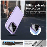 For-Xiaomi-15-Candy-PC-Hybrid-TPU-Shockproof-Phone-Case(Purple)