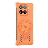For-Xiaomi-15-Ice-Sense-Series-Graphene-Cooling-MagSafe-Holder-Phone-Case(Orange)