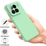 For-Xiaomi-15-Solid-Color-Liquid-Silicone-Dropproof-Full-Coverage-Phone-Case(Green)