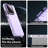 For-Xiaomi-15-Candy-PC-Hybrid-TPU-Shockproof-Phone-Case(Purple)