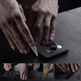 For-Xiaomi-15-Tree-Bark-Leather-Shockproof-Phone-Case(Black)