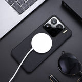 For-Xiaomi-15-CD-Magsafe-Magnetic-Litchi-Texture-Phone-Case(Black)