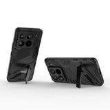 For-Xiaomi-15-Pro-5G-Punk-Armor-2-in-1-PC-+-TPU-Phone-Case-with-Holder(Black)