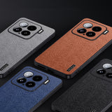 For-Xiaomi-15-Tree-Bark-Leather-Shockproof-Phone-Case(Black)