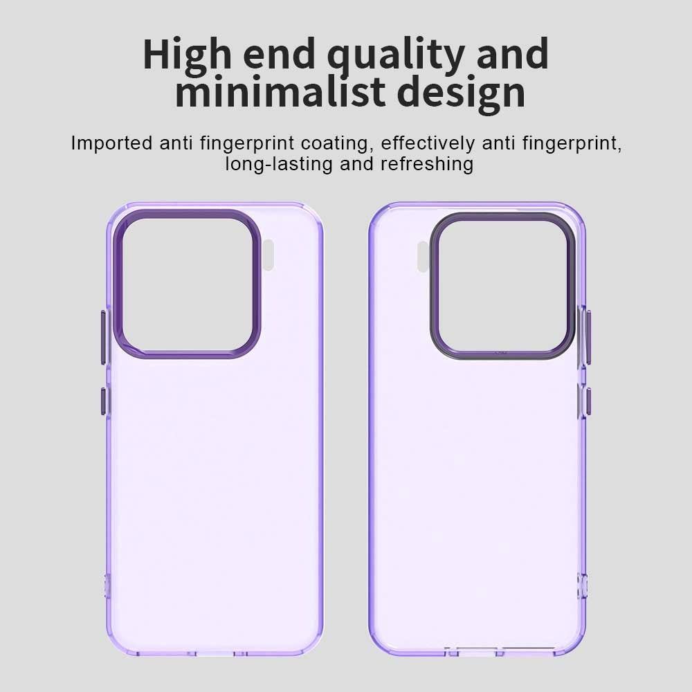 For-Xiaomi-15-Candy-PC-Hybrid-TPU-Shockproof-Phone-Case(Purple)