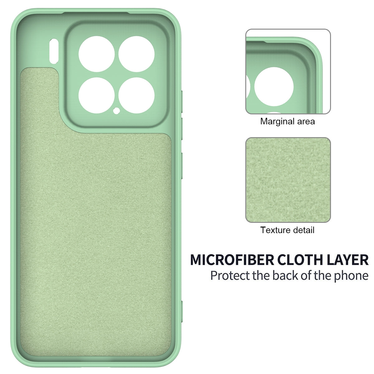 For-Xiaomi-15-Solid-Color-Liquid-Silicone-Dropproof-Full-Coverage-Phone-Case(Green)