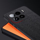 For-Xiaomi-15-Tree-Bark-Leather-Shockproof-Phone-Case(Black)