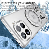 For-Xiaomi-15-Ice-Sense-Series-Graphene-Cooling-MagSafe-Holder-Phone-Case(Orange)