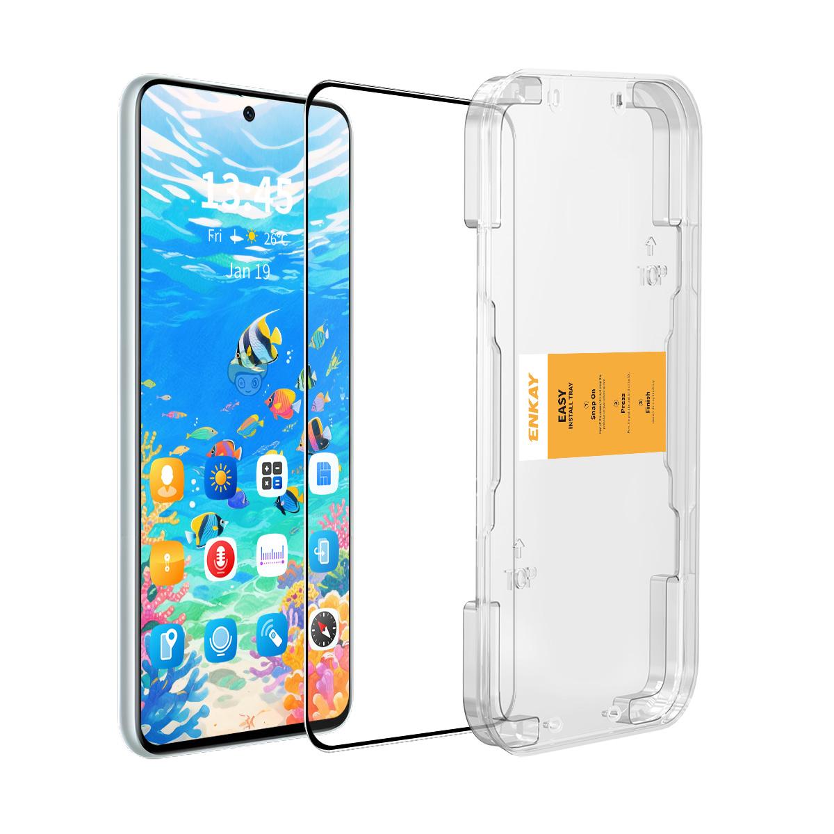For-Xiaomi-15-ENKAY-Easy-Install-0.18mm-High-Alumina-Silicon-Full-Glass-Film,-Support-Ultrasonic-Unlock